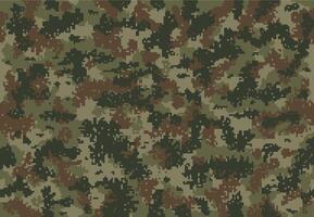 Grass ground pixel military camouflage pattern vector