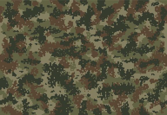 Grass ground pixel military camouflage pattern