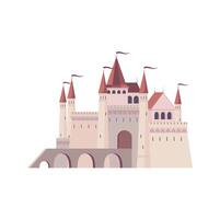 Ancient royal fortress, citadel with stone gate vector