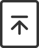 Upload icon symbol image vector