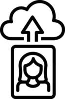 Upload icon symbol image vector