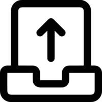 Upload icon symbol image vector