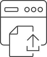 Upload icon symbol image vector