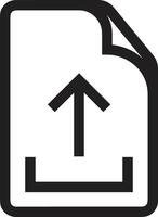 Upload icon symbol image vector