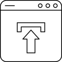 Upload icon symbol image vector