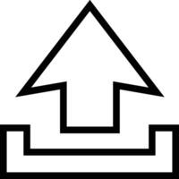 Upload icon symbol image vector