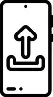Upload icon symbol image vector