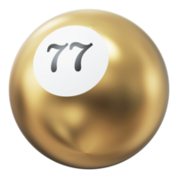 Ball 3D Icon Number 77 png