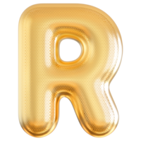 3D Font Letter R uppercase png