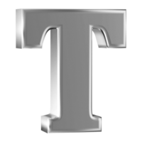 3D Font Letter T uppercase png