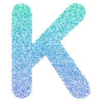 3D Font Letter K uppercase png