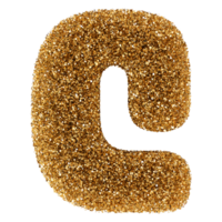 3D Font Letter C uppercase png