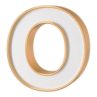 3D Font Letter O uppercase png