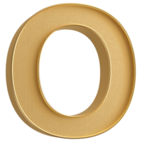 3D Font Letter O uppercase png
