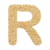 3D Font Letter R uppercase png
