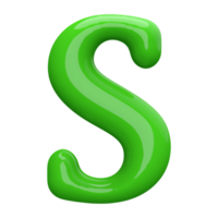 3D Font Letter S uppercase png