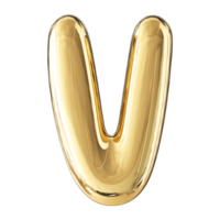 3D Font Letter V uppercase png