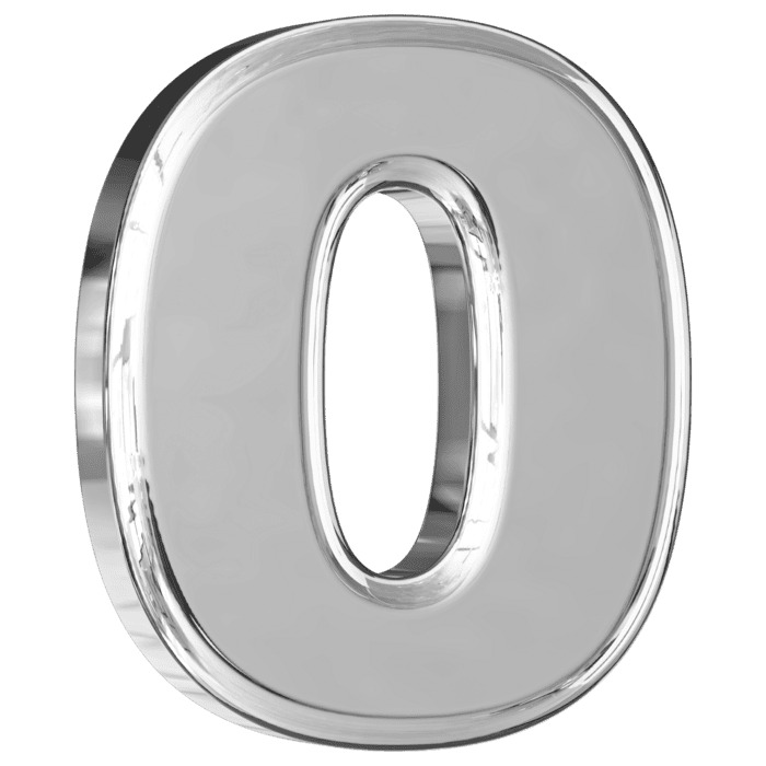 Number 0 PNGs for Free Download