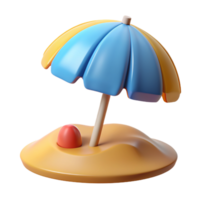 Umbrella Beach 3d Graphic png