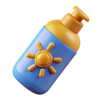 Sun Cream 3d Design png