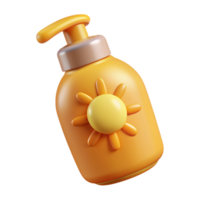 Sun Cream 3d Item png