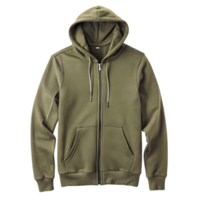 Olive Hoodie - Isolated on Transparent Background png
