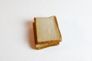 studio photography of bread on isolated white background photo