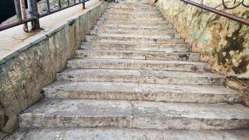 stone stairs in the park photo