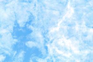 White clouds on blue sky, wallpaper and pattern background photo