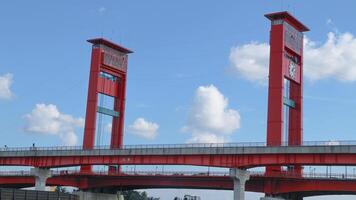 Ampera Bridge is a vertical-lift bridge in the city of Palembang, South Sumatra, Indonesia. photo