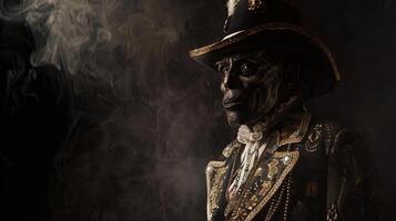 Tilted angle view of Baron Samedi photo