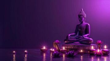 buddha statue in temple photo