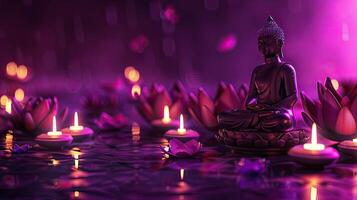 buddha statue in temple photo