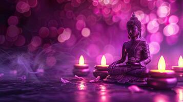 buddha statue in temple photo