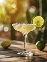 Summer holiday Margarita cocktail with juicy lime photo