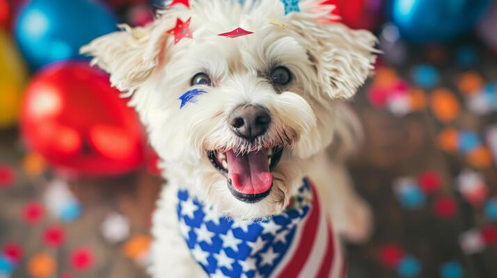 dogs fourth of july fireworks