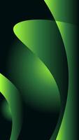 Glowing green gradient dark background vector
