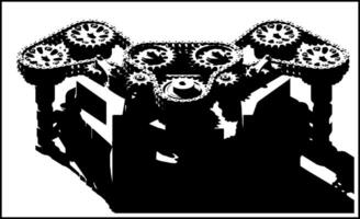 Gear chain drive mechanism vector