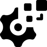 Web Application Technology Software Filled Icon. vector