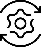 Update system setting Outlined Icon vector