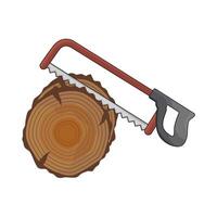 illustration of hacksaw vector