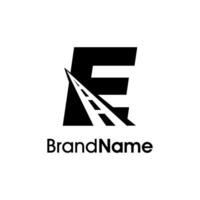Minimalist Initial E Way Logo vector