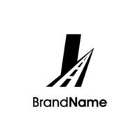 Minimalist Initial I Way Logo vector