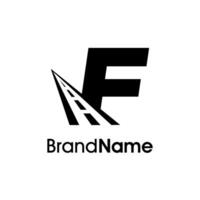 Minimalist Initial F Way Logo vector