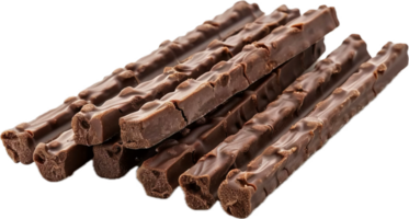 Stack of Chocolate Wafer Sticks. png