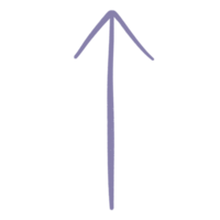 Purple Arrow Line Up Or Top Sketch Arrow Line Element png