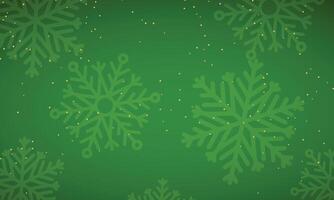Christmas background with golden snowflakes vector