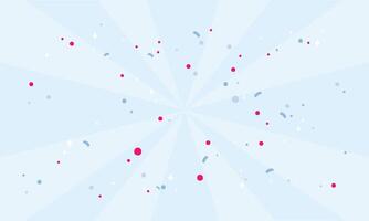 Cute template with confetti background design vector