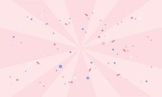 Cute template with confetti background design vector
