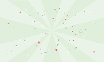 Cute template with confetti background design vector